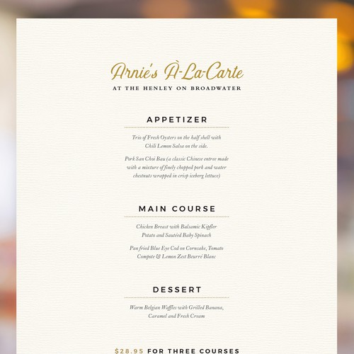 Elegant Bistro Menus Design by ⭐@xridder Studio™⭐