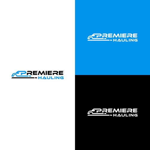Premiere Hauling Logo Design Diseño de keoart