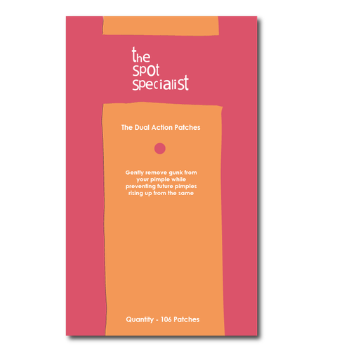 Pimple Patch PACKAGING to appeal to FEMALE BEAUTY user Design by Xhemile