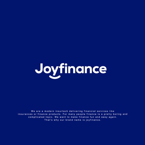 Logo & Styleguide for "Joyfinance" - An insurtech that makes finance fun and easy again Design by M_Studio™