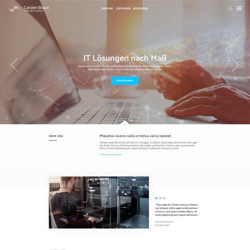 Proposta di design per un contest della categoria Design di sito web realizzata da malzi.