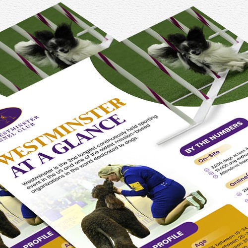 Design a Highlight Sheet for the iconic Westminster Kennel Club Dog Show! Design by Alphabet ♥