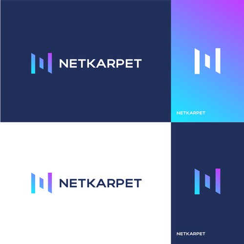 Let's design a visually striking logo for NETKARPET, a marketing agency! Design by ONUN