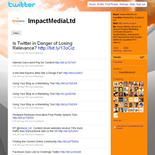 Design the Impact Media Twitter Background Diseño de nv_art