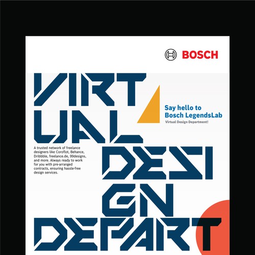 Flyer design for BOSCH; progressive service offering Design by Muhammad Shahrooz