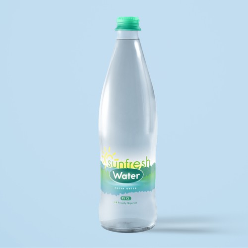 Fresh, Unique Bottle Water Design Design by nuke.art