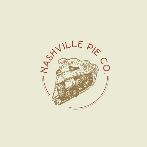 Design a timeless hand-drawn vintage logo for a Nashville Pie shop! Design by Tania Manoj