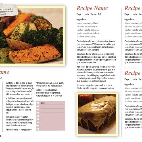 Cook Book Cover & Content Design Design by suzieQ Designs