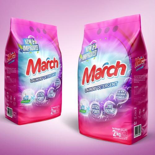 Download Talented Designers Show Up To Make A Breathtaking Laundry Powder Packet Product Packaging Contest 99designs