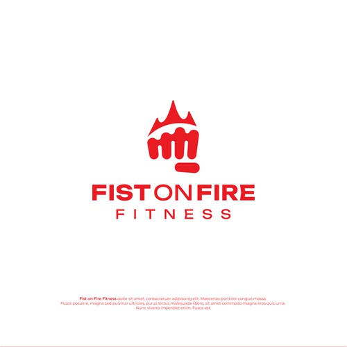 powerful logo for boxing/fitness geared products Design réalisé par Kimha