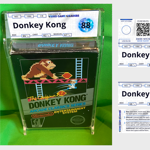 Graded Video Game Label Template Design by William :)