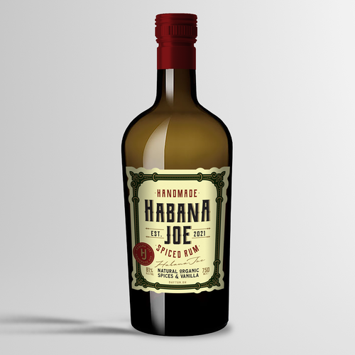 Diseño de Handmade Spiced Rum Label design de qsketch2