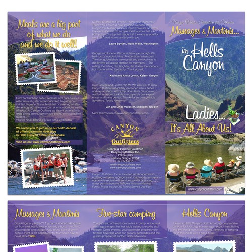 Canyon Outfitters, Inc. needs a new brochure design | Brochure contest