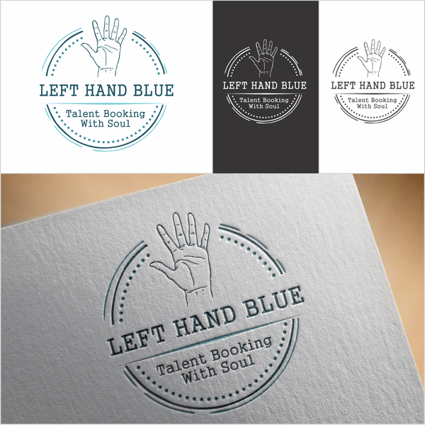 left hand blue