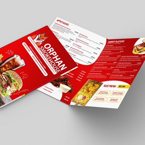 Bright colorful menu to catch the attention of EVERYONE! Design von KusumChauhan