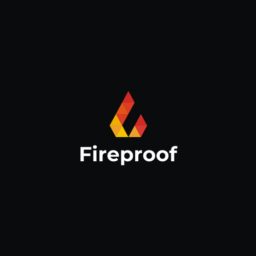 isometric fire logo Design by isal13