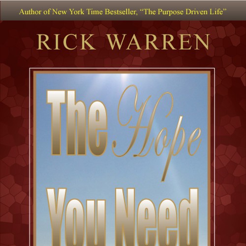 Design Rick Warren's New Book Cover Design réalisé par KamNy