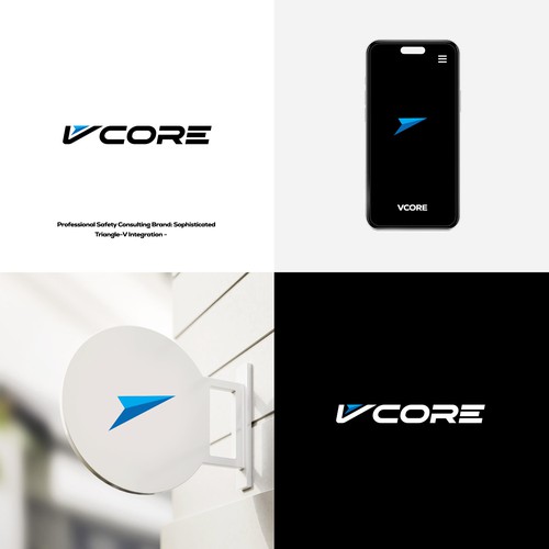 Design di "Professional Safety Consulting Brand: Sophisticated Triangle-V Integration - di @SaihiART