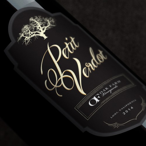 Design a new wine label for our new California red wine... Design by HollyMcA