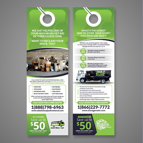 Jumbo door hanger design + ongoing projects | Postcard, flyer or print ...