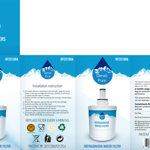 Designs Design a logo and retail package for water filter brand with