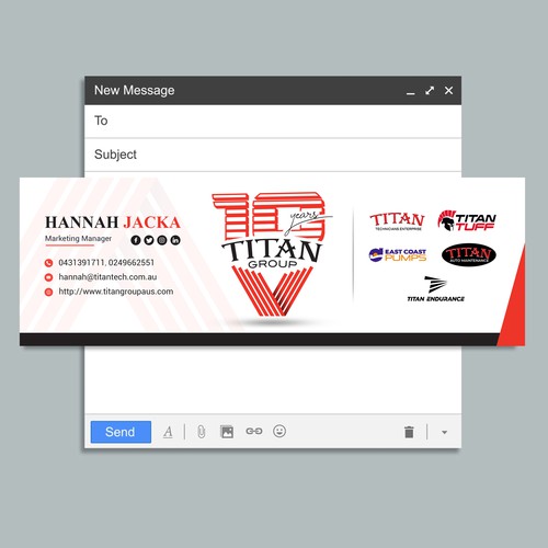 Update my Email Signature x 2 for Group of Companies | Logos Supplied! Design by AlmightyG