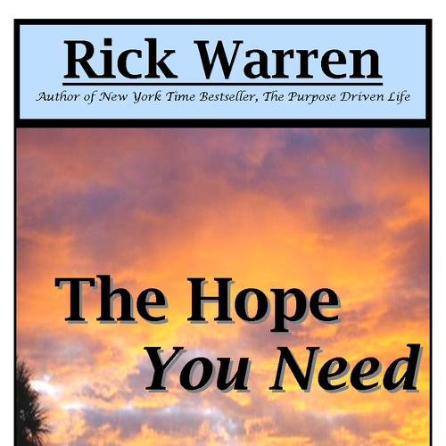 Design Rick Warren's New Book Cover Diseño de L. Royce