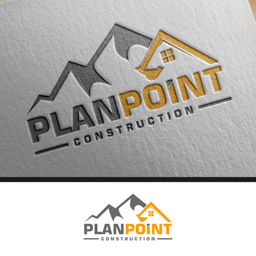 PlanPoint Construction Logo Needs A Remodel Design by sabarsubur