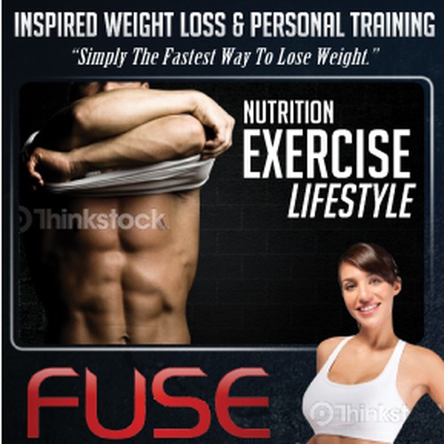 Sleek Postcard for FUSE Fitness Studio Diseño de Joe Elvis