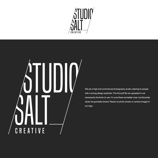 logo design for studio salt creative
