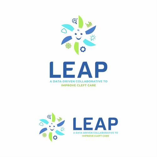 Inspiring logo for a new collaboratory to improve healthcare for young children Design by colorworks™