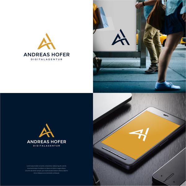 Design by *hardi.99 titled "Modernes, geradliniges Logo für Digitalagentur (Webdesign, Online Marketing und Cloud Lösungen)"
