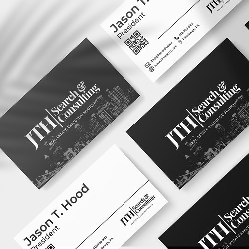 Business Card Design for Executive Search Firm Design by BryEarn