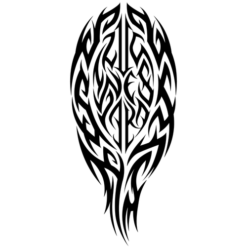 Names hidden in tribal Design by GUILVALD