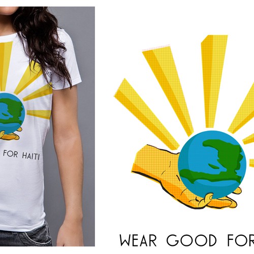 Design di Wear Good for Haiti Tshirt Contest: 4x $300 & Yudu Screenprinter di MV DESIGN
