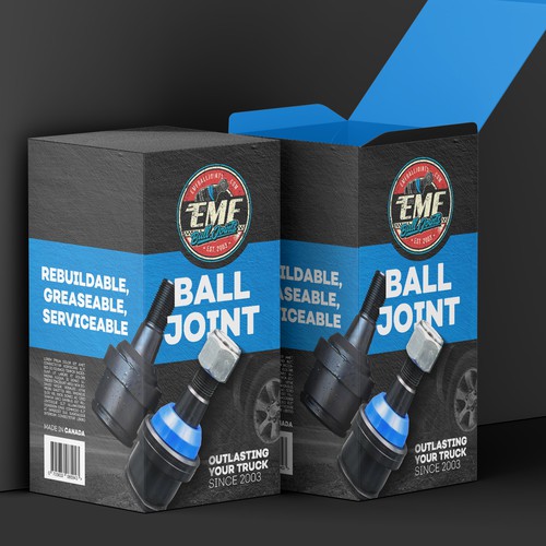 Artwork Design for Automotive Ball Joint Packaging Design by ibrhmglbs
