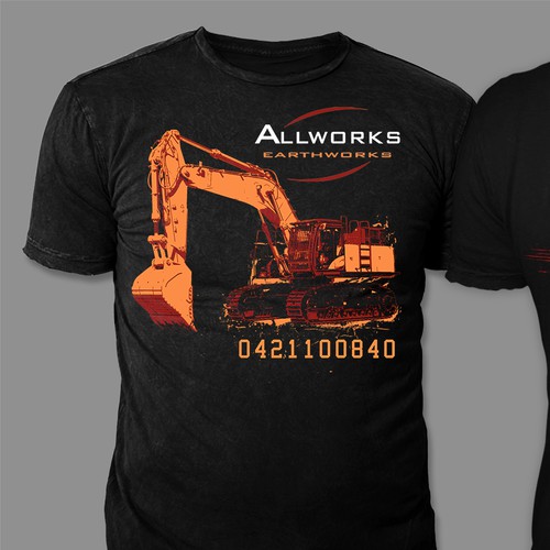 Design a tough and mean designs for excavation company Tshirt contest