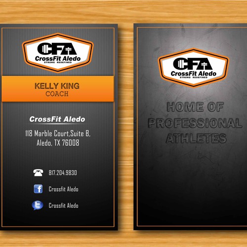 CrossFit Aledo needs new business cards! Guaranteed Contest  デザイン by Znreb