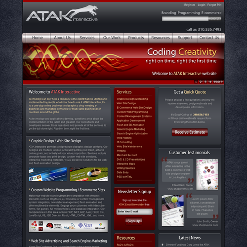Interactive Services Agency Web Redesign - Award Winner Wanted Design by orbis