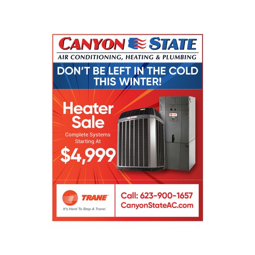 Newpaper Ad For Heating, Ventilation, and Air Conditioning (HVAC) Company - Wireframed and Ready! Design by OneDesigns