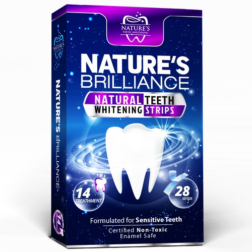 Natural Design Needed for Nature's Brilliance Whitening Strips Design by agooshe