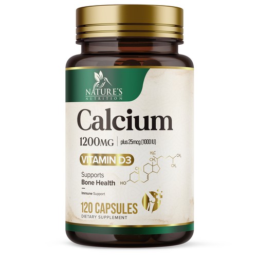 Calcium Plus Vitamin D3 Design Needed for Nature's Nutrition Design by UnderTheSea™