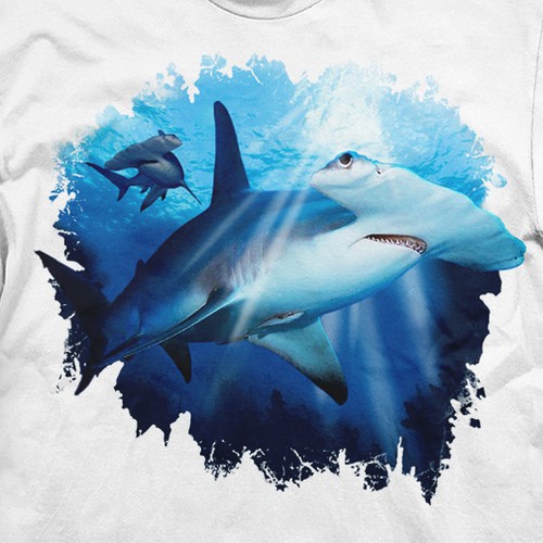 Hammerhead shark draw' Men's T-Shirt