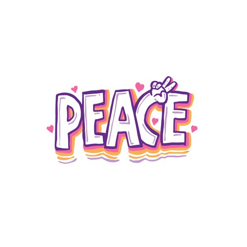 Design A Sticker That Embraces The Season and Promotes Peace Diseño de yulianzone