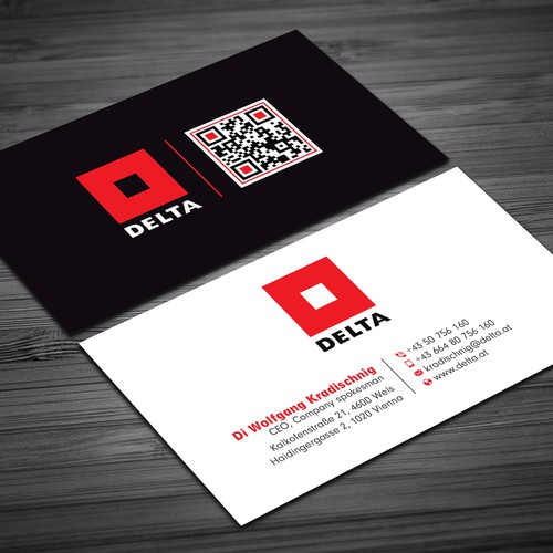 DELTA Business Card Relaunch Design réalisé par prosenjit_P