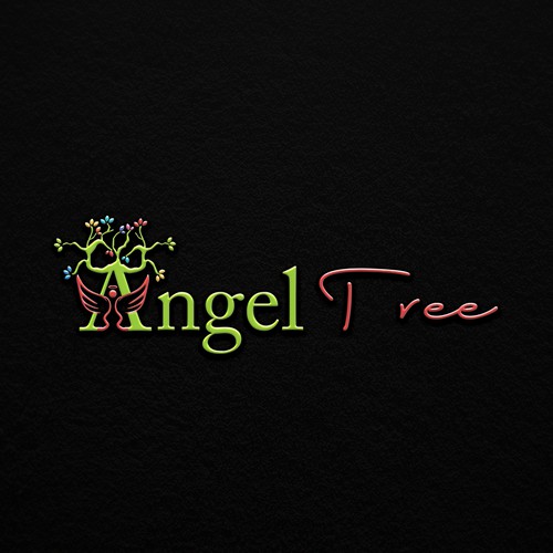 A non-profit logo called Angel Tree Design by Ahsan Azam
