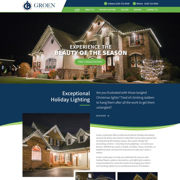 Design by Aayisha Parveen⭐️ titled "Holiday Lighting By Groen Landscape"