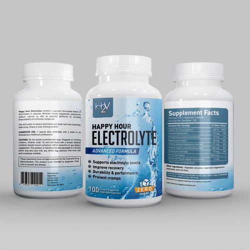 Electrolyte supplement label Design by CUPEDIUM