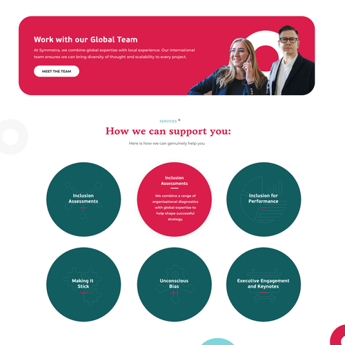 Website design for a global diversity and inclusion company Design by Lailad