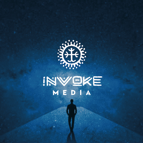 Calling forth the ultimate brand CENTREPIECE for Invoke Media! Creative logo for a budding brand. Design by Dara T.